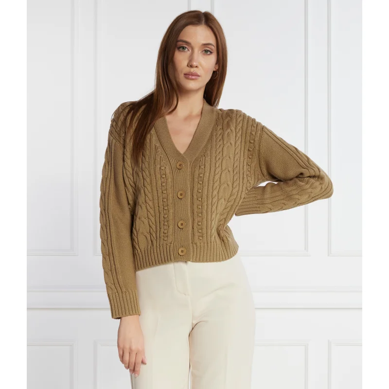 MM Wełniany kardigan | Regular Fit