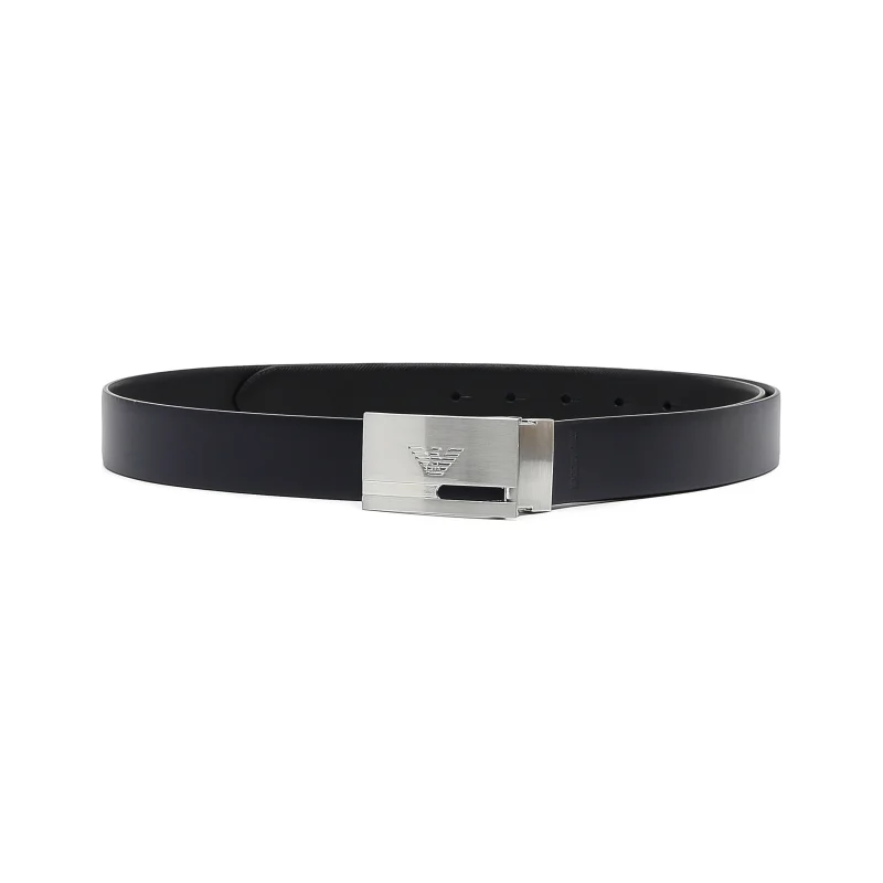 Emporio Armani Skórzany dwustronny pasek