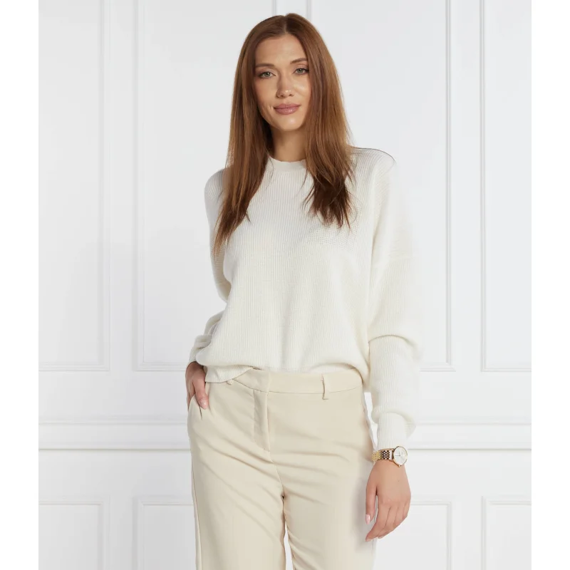 Peserico Wełniany sweter | Regular Fit | z dodatkiem jedwabiu