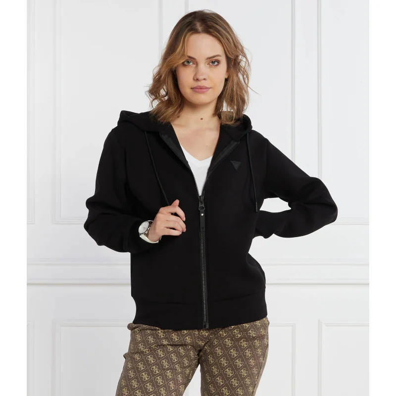 GUESS ACTIVE Bluza ALLIE SCUBA HOODIE ZIP | Regular Fit