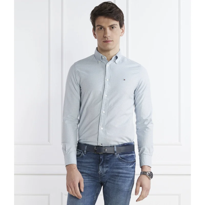 Tommy Hilfiger Koszula MICRO DOT PRINT SF S, 0GZ | Slim Fit