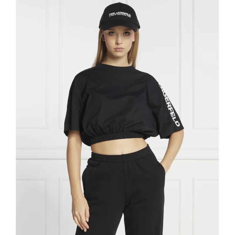 Karl Lagerfeld T-shirt nylon mix | Relaxed fit