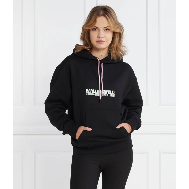 Karl Lagerfeld Bluza seasonal logo hoodie | Relaxed fit
