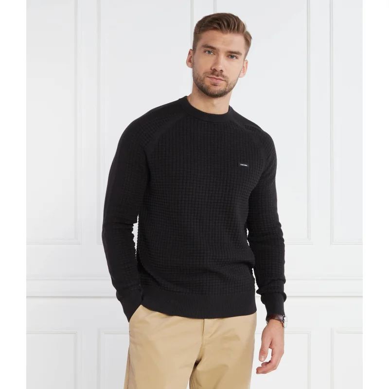 Calvin Klein Sweter TEXTURE MIX CN | Regular Fit