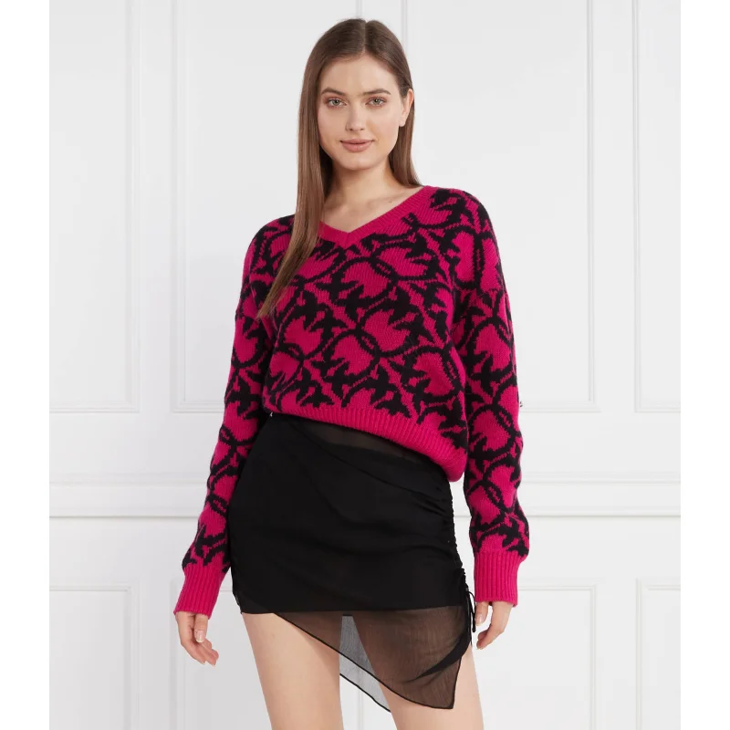Pinko Wełniany sweter | Regular Fit