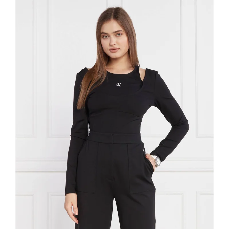 CALVIN KLEIN JEANS Bluzka DOUBLE LAYER MILANO | Regular Fit