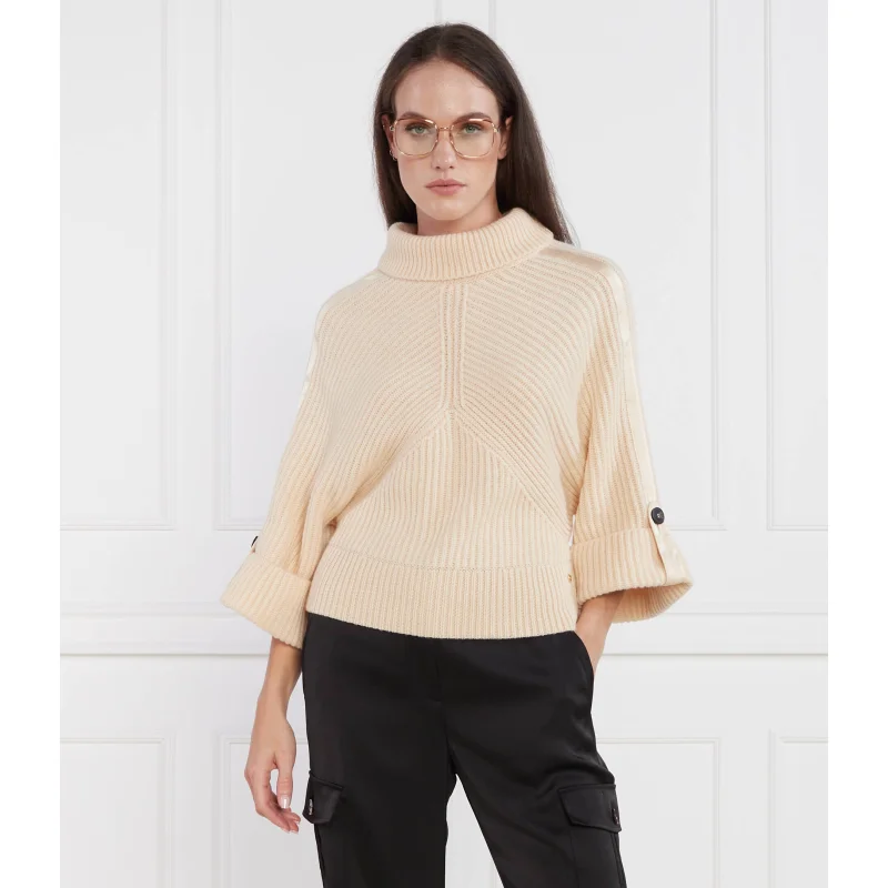 Marc Cain Wełniany sweter | Oversize fit | z dodatkiem kaszmiru