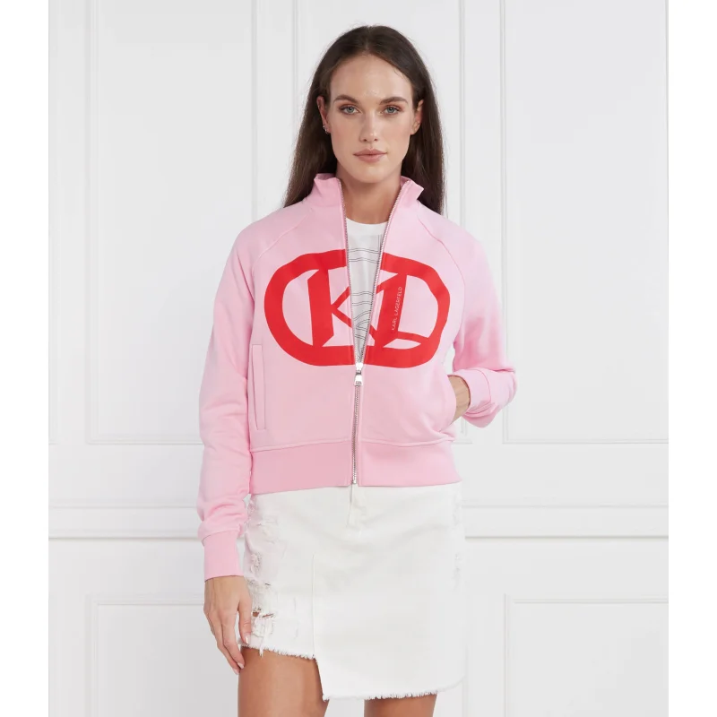 Karl Lagerfeld Bluza kl logo zip up | Regular Fit