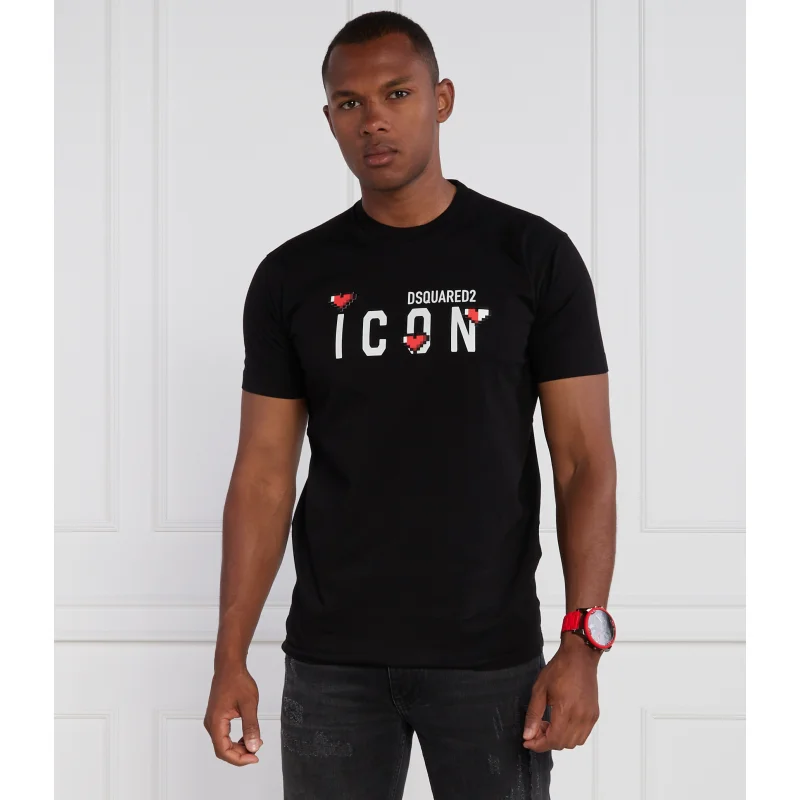 Dsquared2 T-shirt Icon Heart Pixel Tee | cool fit