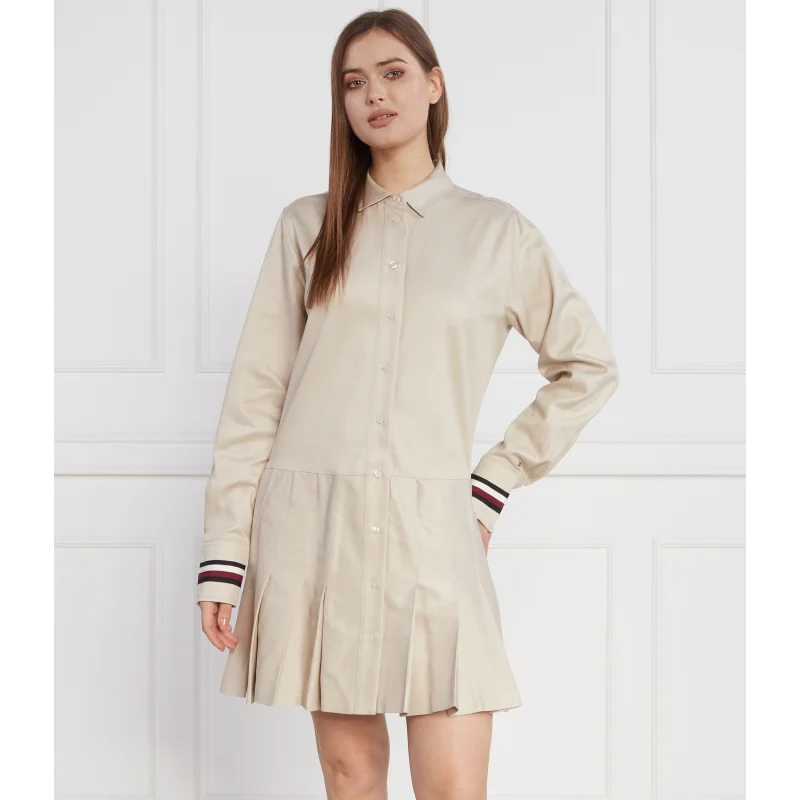 Tommy Hilfiger Sukienka GLOBAL STP SHORT LS