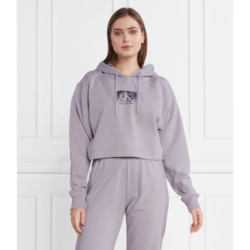 CALVIN KLEIN JEANS Bluza PRINTED BOX | Cropped Fit