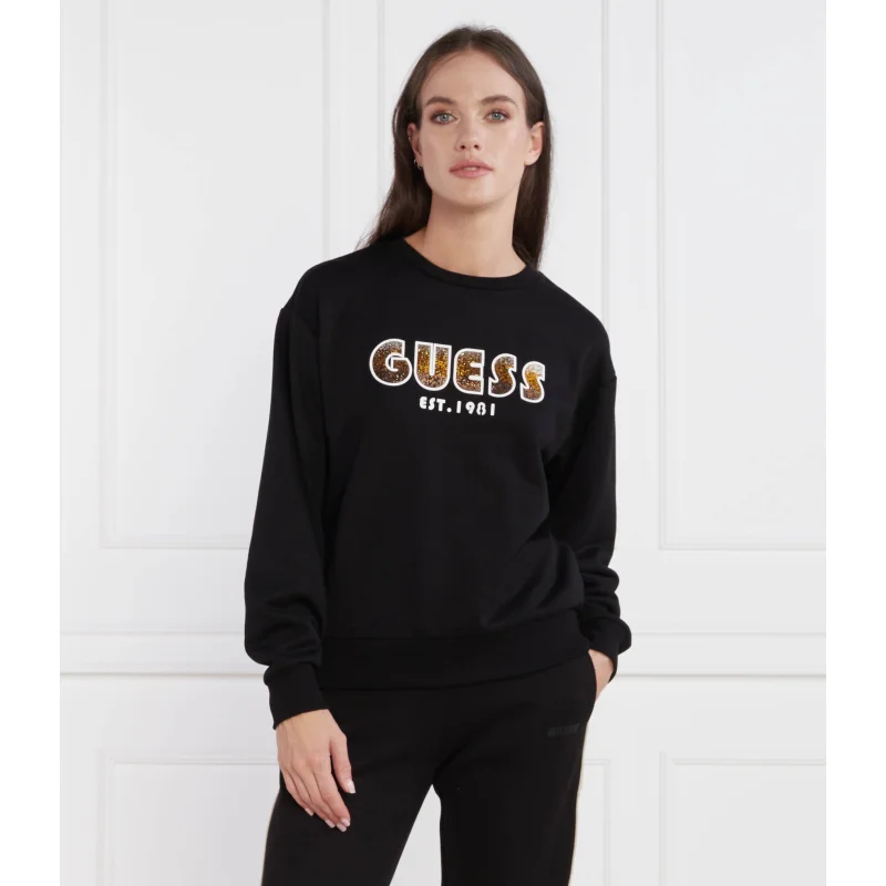 GUESS Bluza CN SHADED LOGO | Regular Fit