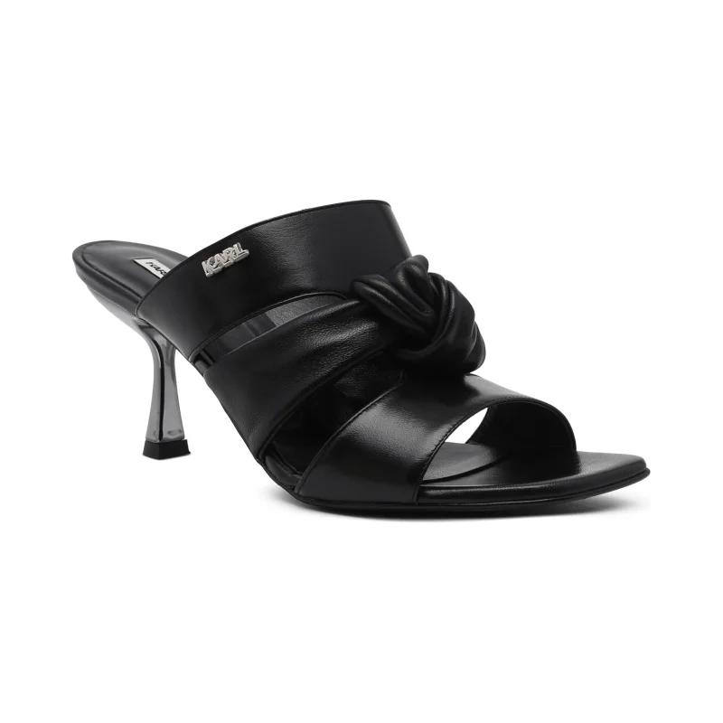 Karl Lagerfeld Skórzane klapki PANACHE TRIPLE STRAP
