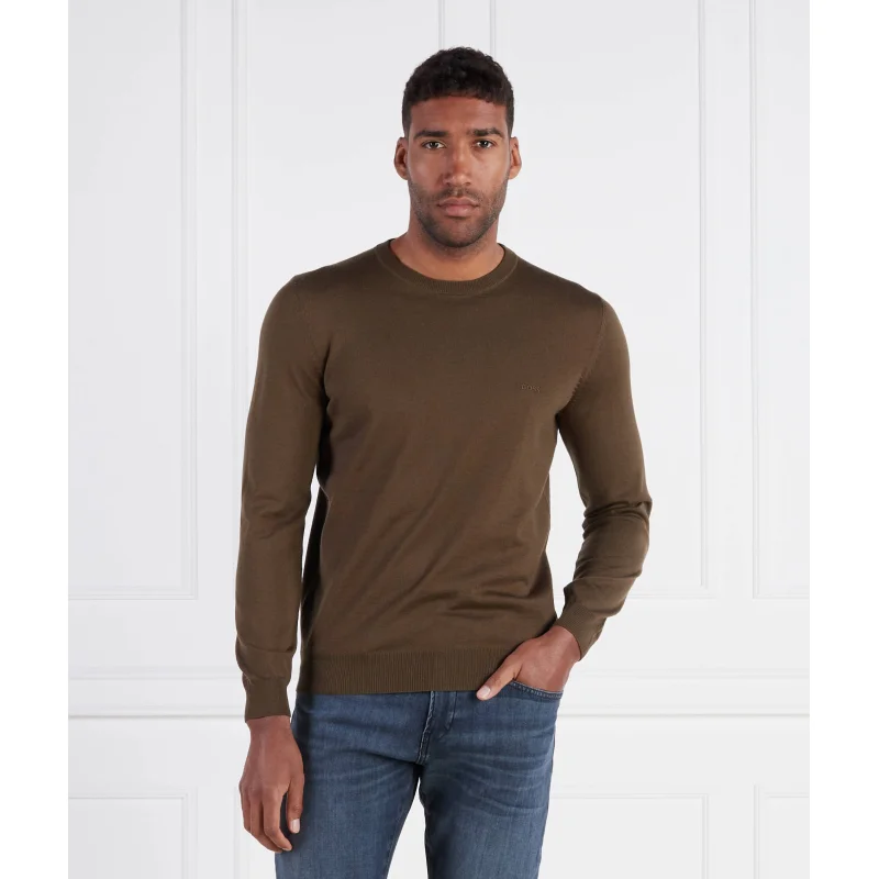 BOSS Wełniany Sweter Botto-L | Regular Fit