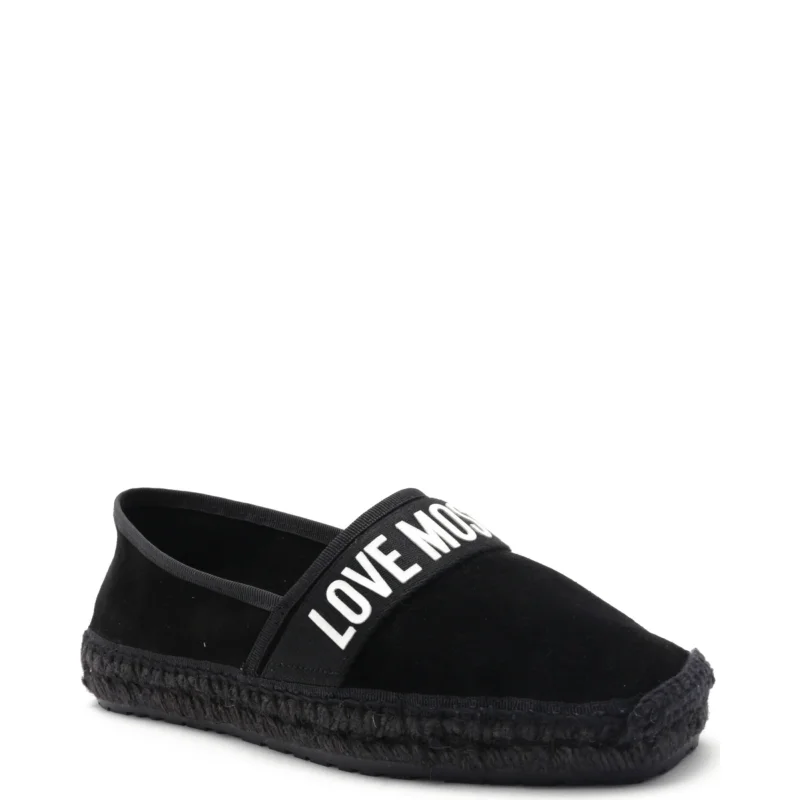 Love Moschino Skórzane espadryle