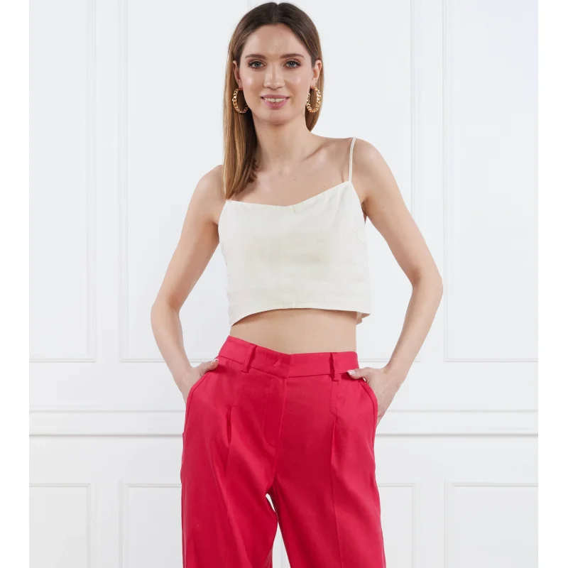 MAX&Co. Lniany top MARISOL | Cropped Fit