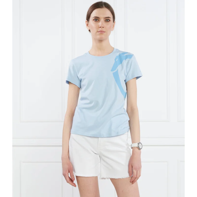 Trussardi T-shirt GREYHOUND SHOULDER PRINT COTTON JERSEY 30/1 | Regular Fit