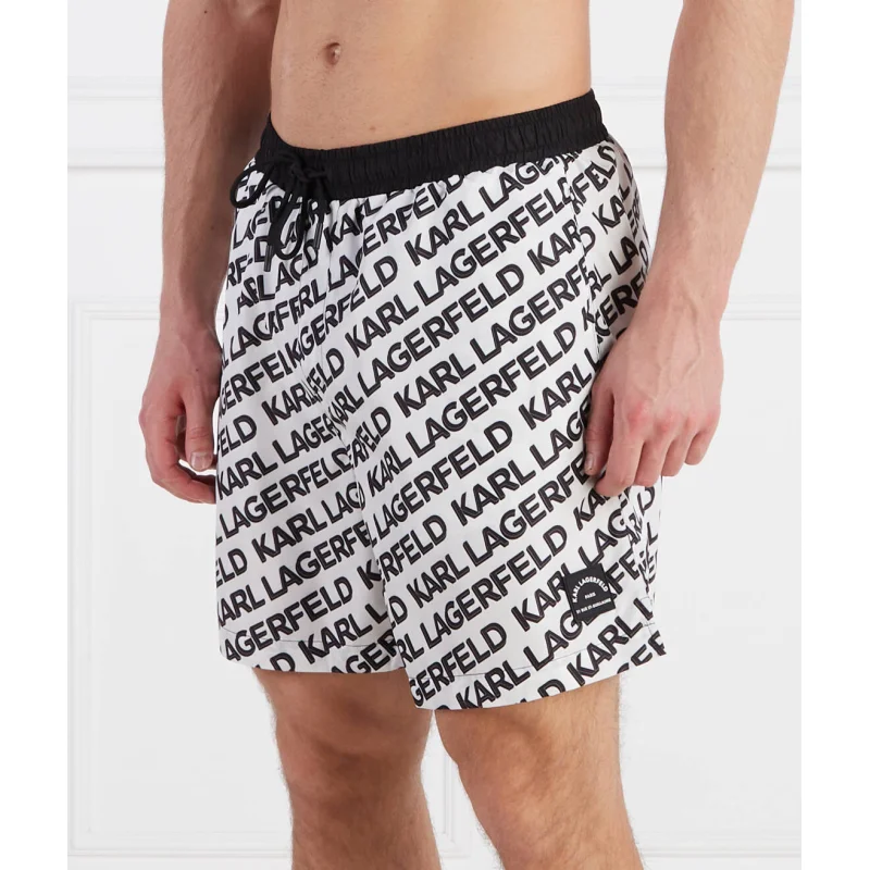 Karl Lagerfeld Szorty kąpielowe diagonal aop med boardshorts | Regular Fit