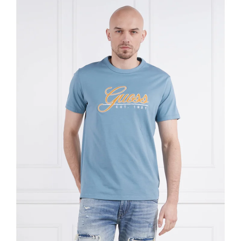 GUESS T-shirt SS CN GUESS 3D EMBRO | Regular Fit