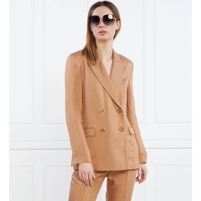 Liu Jo Marynarka | Slim Fit | z dodatkiem lnu