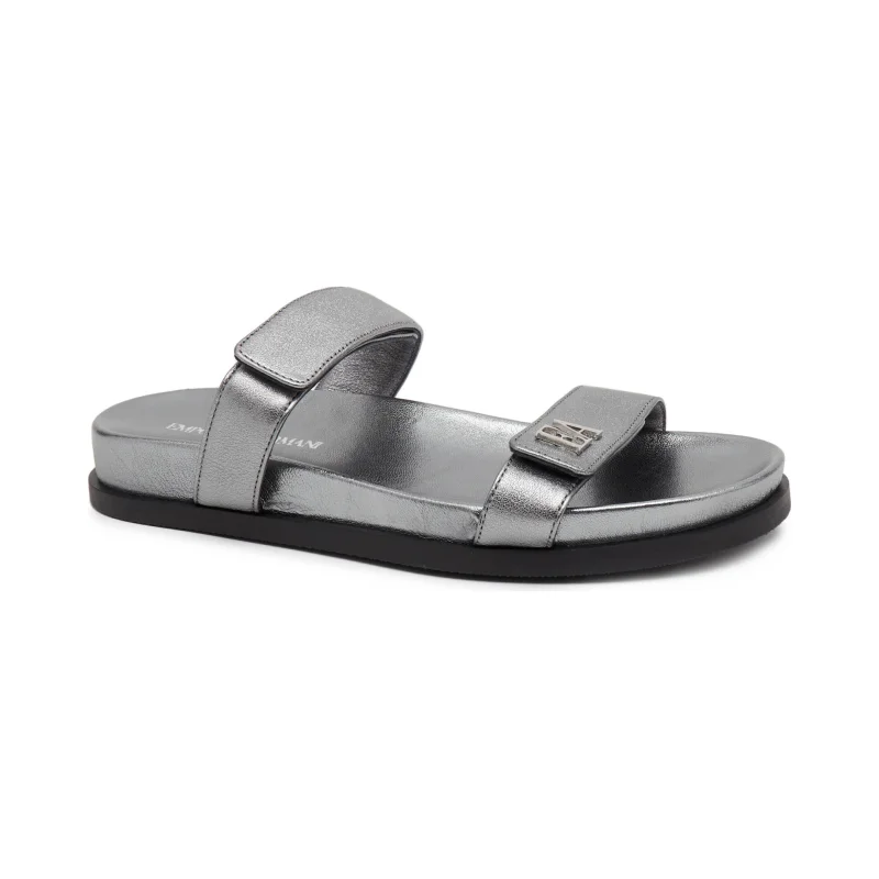 Emporio Armani Skórzane klapki