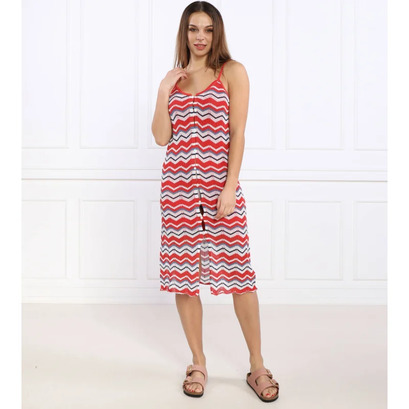 Pepe Jeans London Sukienka FRIDA | z dodatkiem lnu