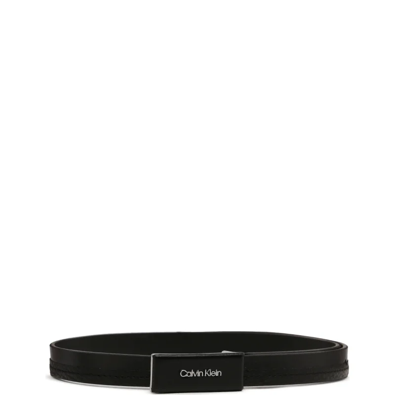 Calvin Klein Skórzany pasek DAILY DRESSED PLAQUE 2CM BELT