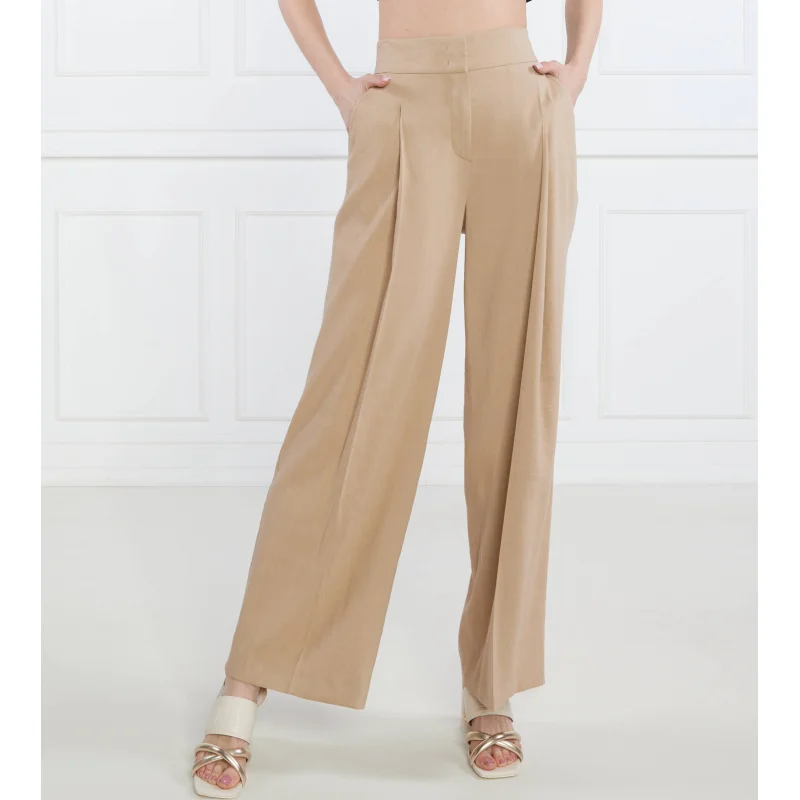 Marc Cain Lniane spodnie | Straight fit