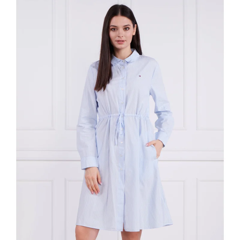 Tommy Hilfiger Sukienka ITHAKA KNEE SHIRT-DRESS LS