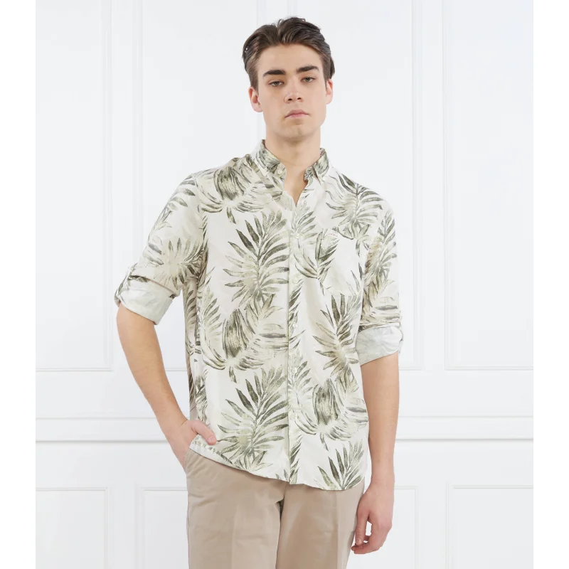 GUESS Lniana koszula | Regular Fit