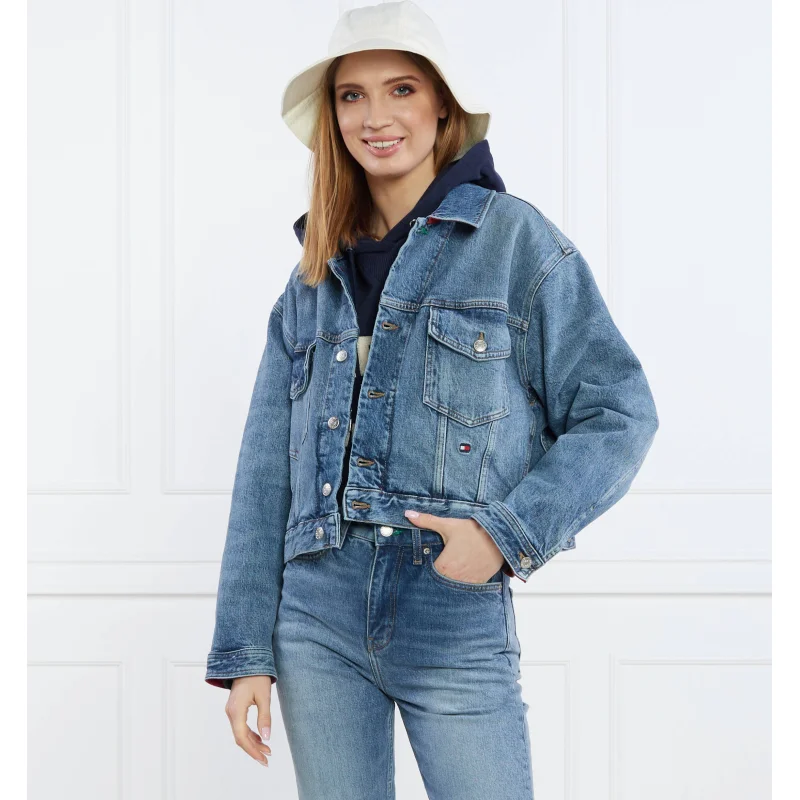 Tommy Hilfiger Kurtka jeansowa THXSM DNM STRAIGHT JKT HERO IND | Straight fit