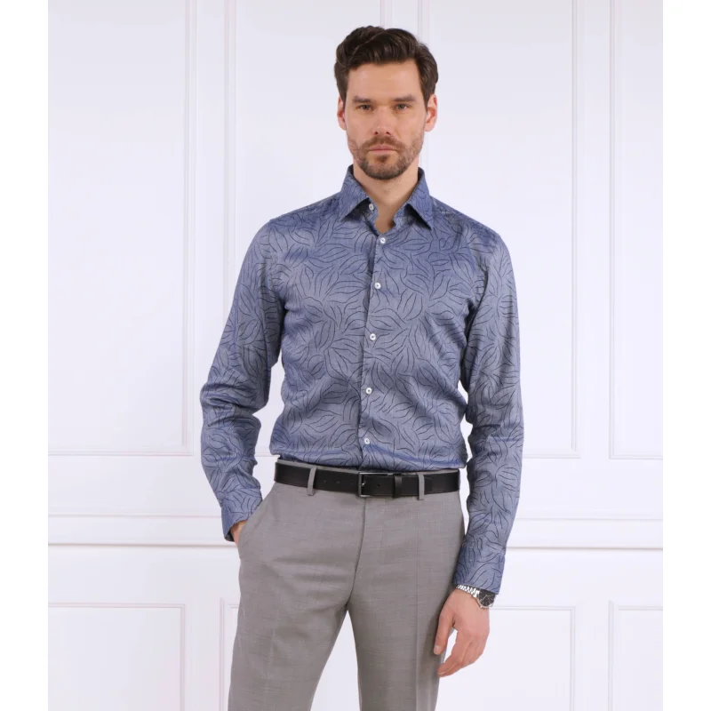 BOSS BLACK Lniana Koszula C-HAL-kent-C1-223 | Regular Fit