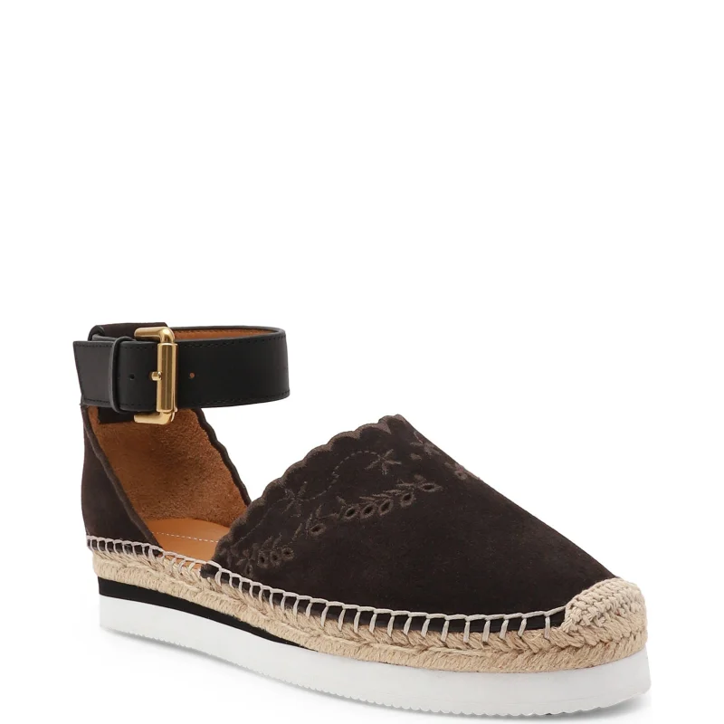 See By Chloe Skórzane espadryle
