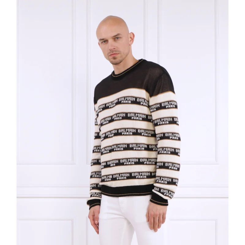 Balmain Sweter Regular Fit z dodatkiem wełny