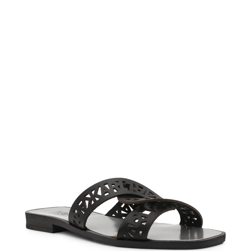 Karl Lagerfeld Skórzane klapki SKOOT Interlok Loop