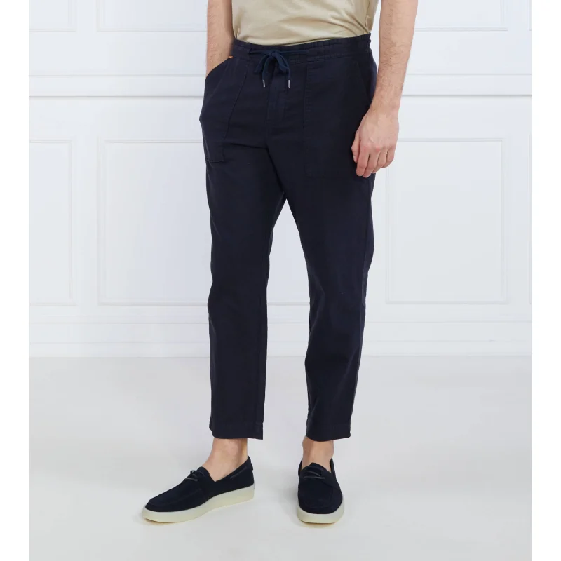 BOSS ORANGE Lniane spodnie Sisla-PP | Regular Fit