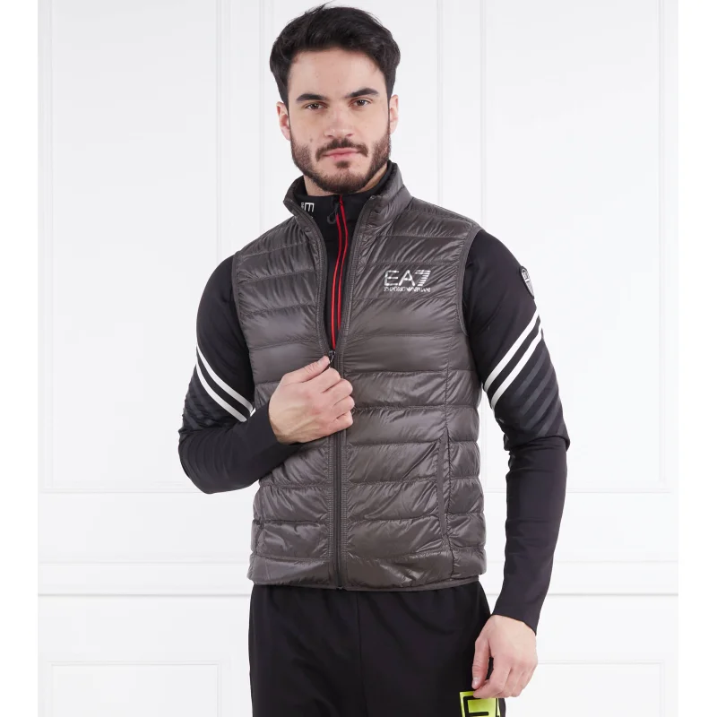 EA7 Puchowy bezrękawnik | Regular Fit