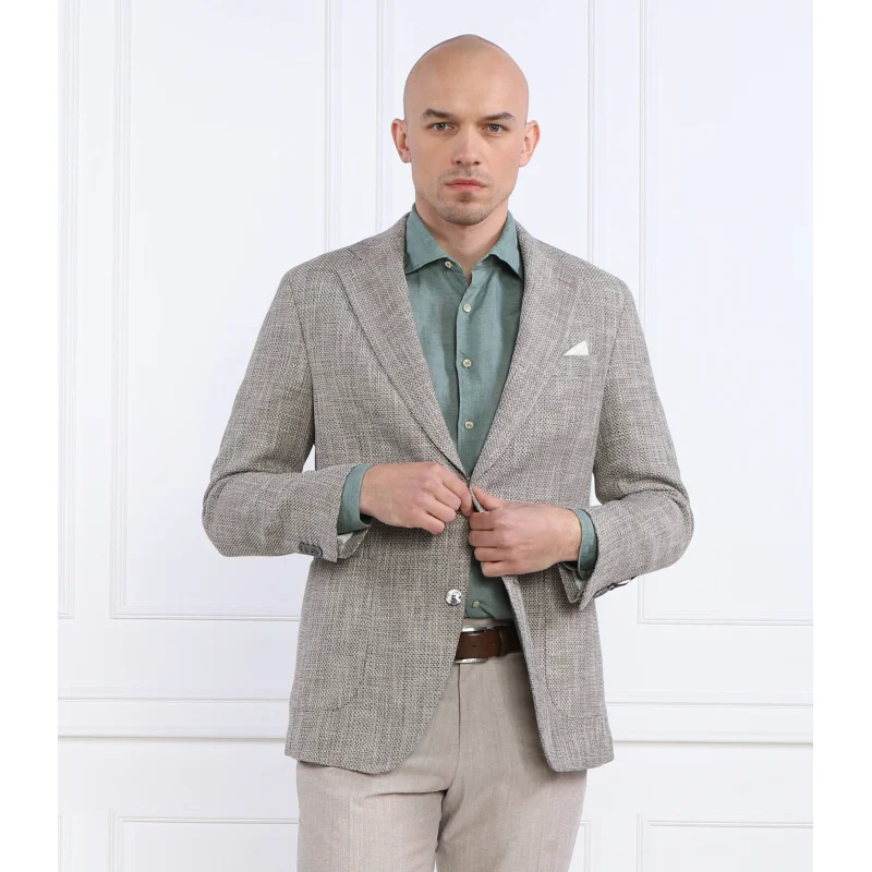 Oscar Jacobson Marynarka Ferry Patch | Slim Fit