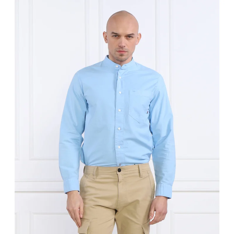 Tommy Hilfiger Koszula PIGMENT GMD MANDARIN | Regular Fit