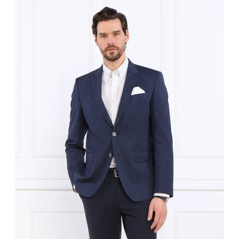 BOSS Wełniana marynarka H-Huge-MM-224 | Slim Fit