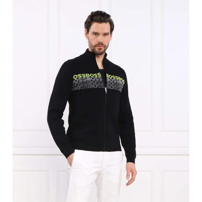 BOSS GREEN Sweter Zightek | Regular Fit | z dodatkiem wełny