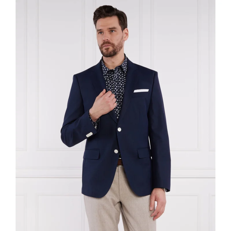 BOSS Wełniana marynarka H-Hutson-231 | Slim Fit