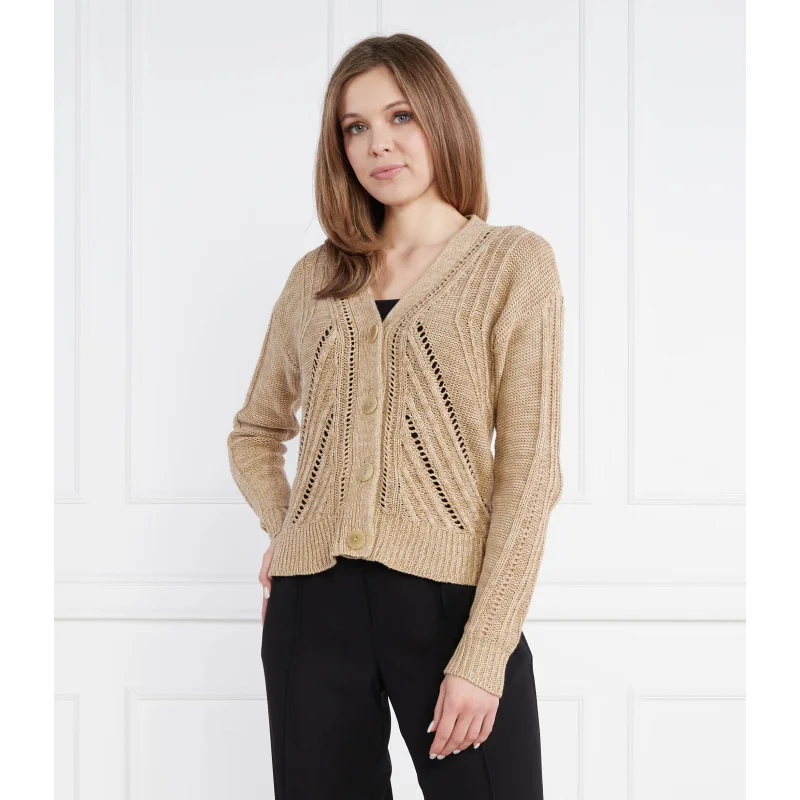 LAUREN RALPH LAUREN Kardigan | Regular Fit | z dodatkiem lnu