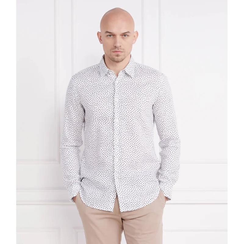 BOSS BLACK Lniana koszula Roger_F | Slim Fit