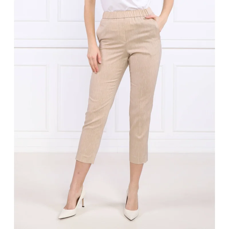 Peserico Wełniane spodnie | Regular Fit | z dodatkiem lnu