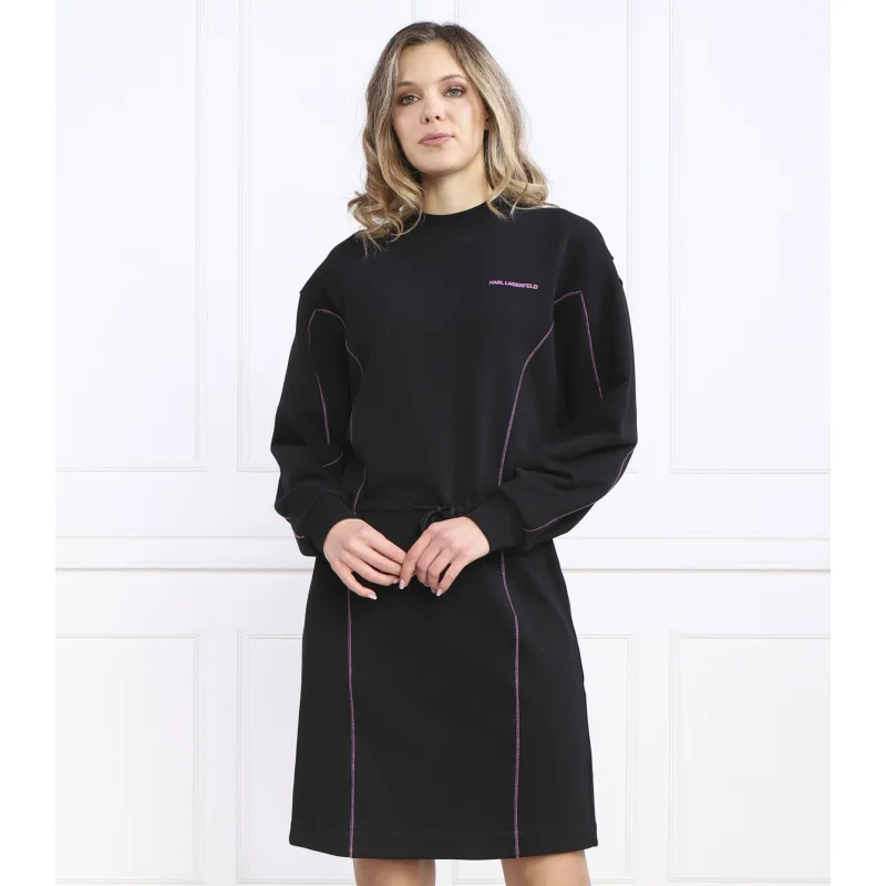 Karl Lagerfeld Sukienka contrast stitch