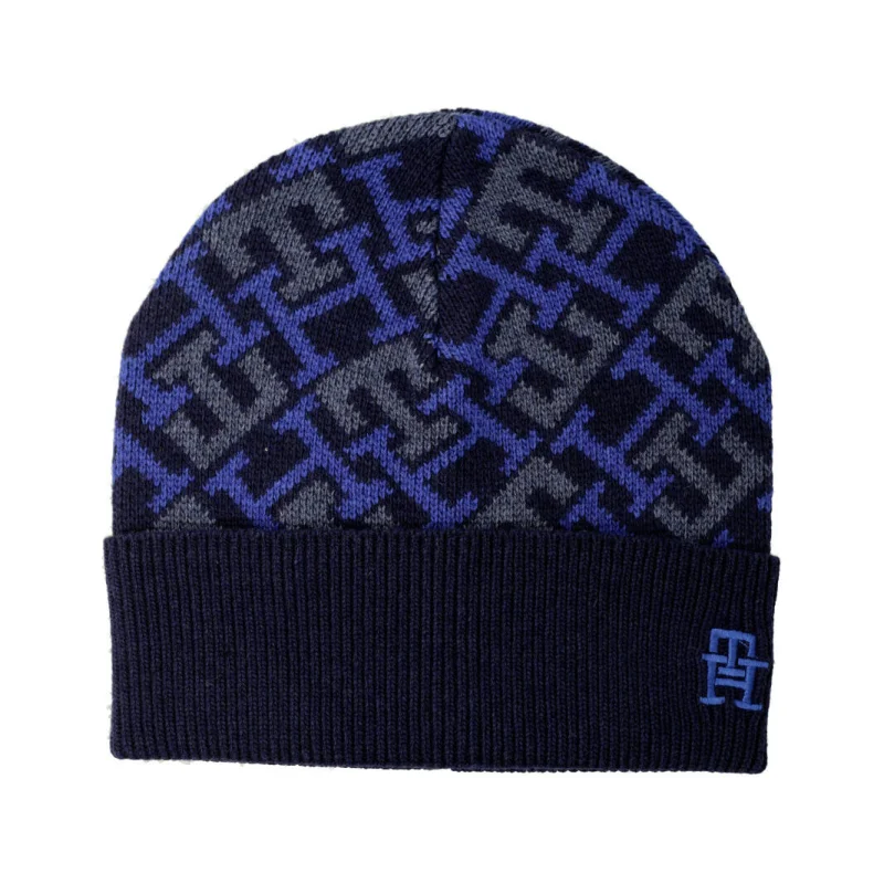 Tommy Hilfiger Czapka TH MONOGRAM | z dodatkiem wełny i kaszmiru