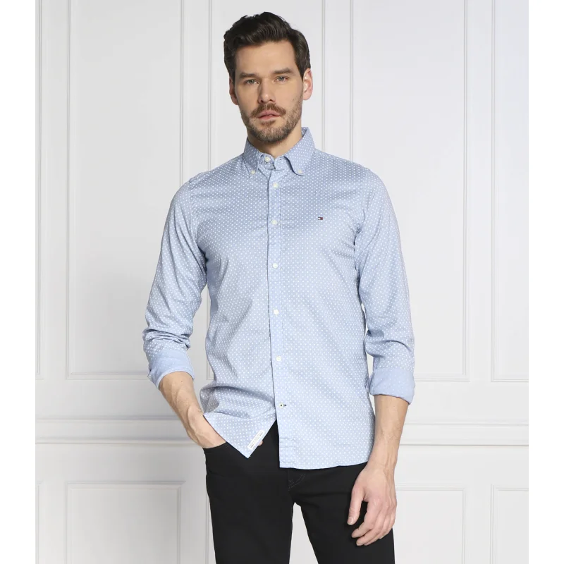 Tommy Hilfiger Koszula NATURAL SOFT FOULARD | Regular Fit