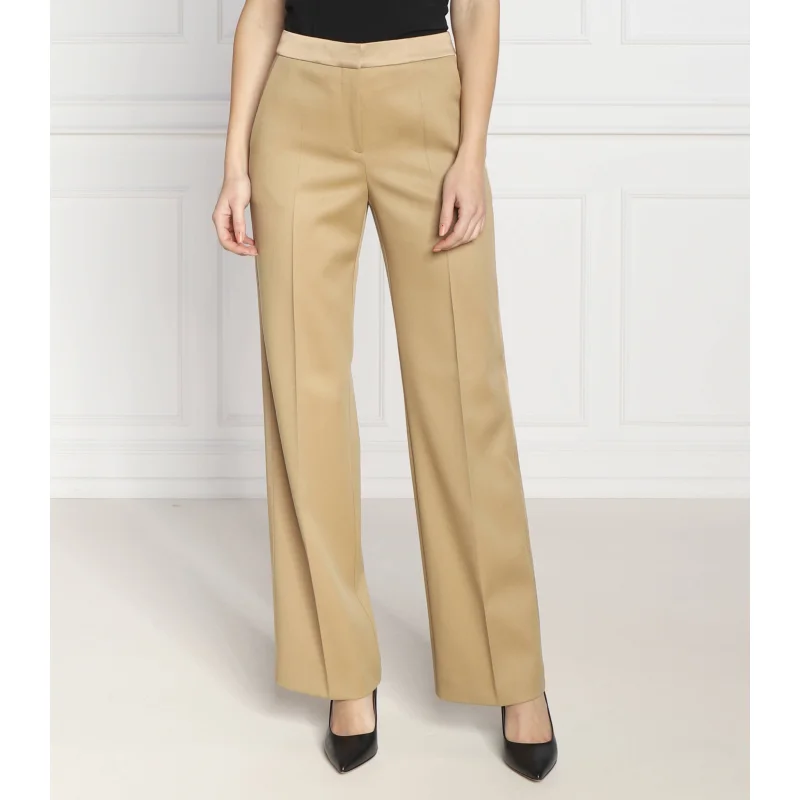 BOSS Wełniane spodnie Tackea | Regular Fit