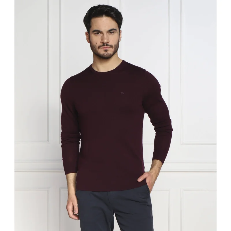 Calvin Klein Wełniany sweter | Regular Fit